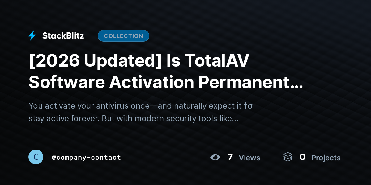 [2026 Updated] Is TotalAV Software Activation Permanent? (Truth About Subscriptions, Renewals & Lifetime Access) by company-contact