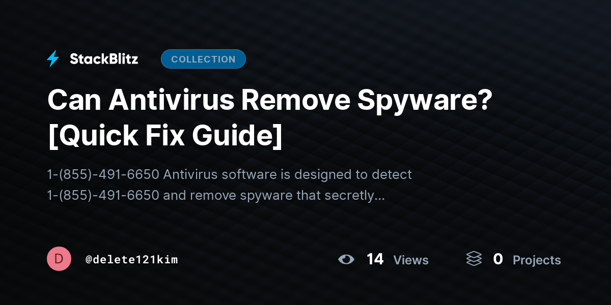 Can Antivirus Remove Spyware? [Quick Fix Guide] by delete121kim