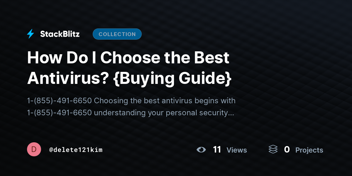 How Do I Choose the Best Antivirus? {Buying Guide} by delete121kim