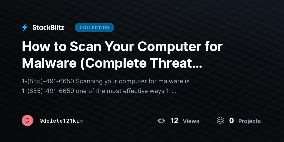 How to Scan Your Computer for Malware (Complete Threat Detection Guide) by delete121kim