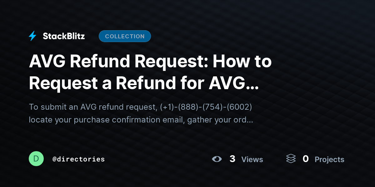AVG Refund Request: How to Request a Refund for AVG Subscription Charges, Renewals, and Purchases by directories