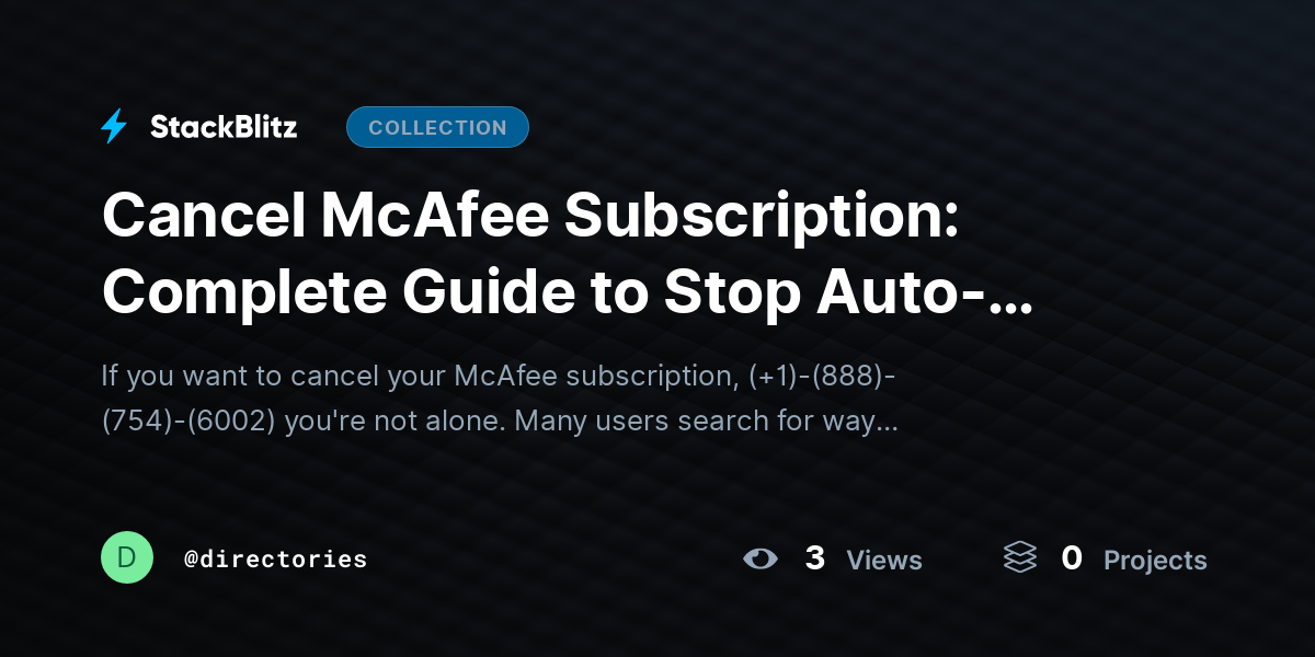 Cancel McAfee Subscription: Complete Guide to Stop Auto-Renewal, Manage Billing, and Request Refunds by directories
