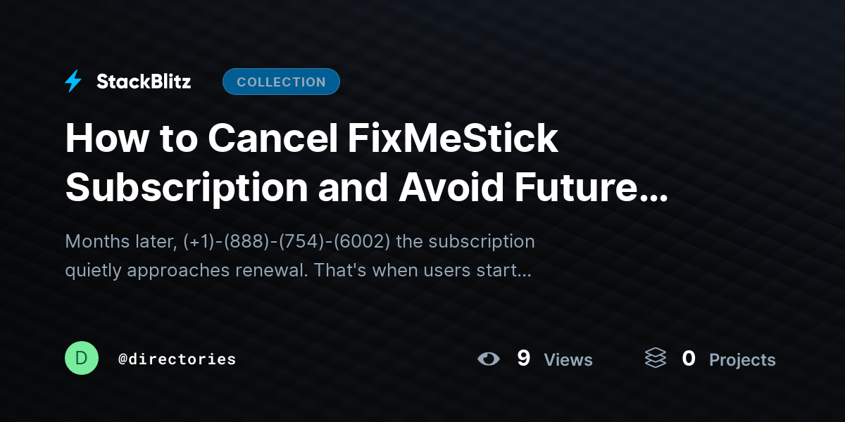 How to Cancel FixMeStick Subscription and Avoid Future Charges (Complete 2026 Guide) by directories