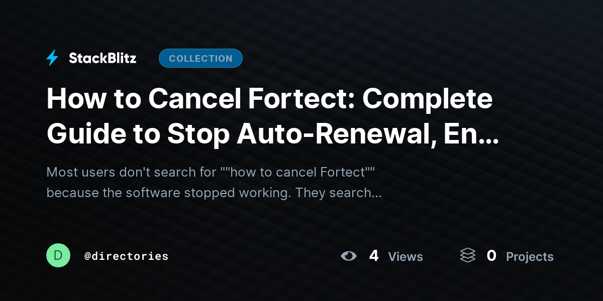 How to Cancel Fortect: Complete Guide to Stop Auto-Renewal, End Subscription Billing, and Manage Y@~ by directories