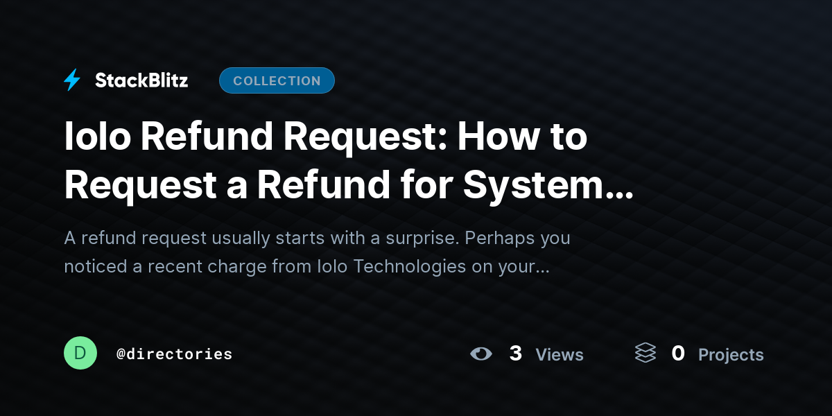 Iolo Refund Request: How to Request a Refund for System Mechanic, Renewal Charges, and Subscriptio@~ by directories