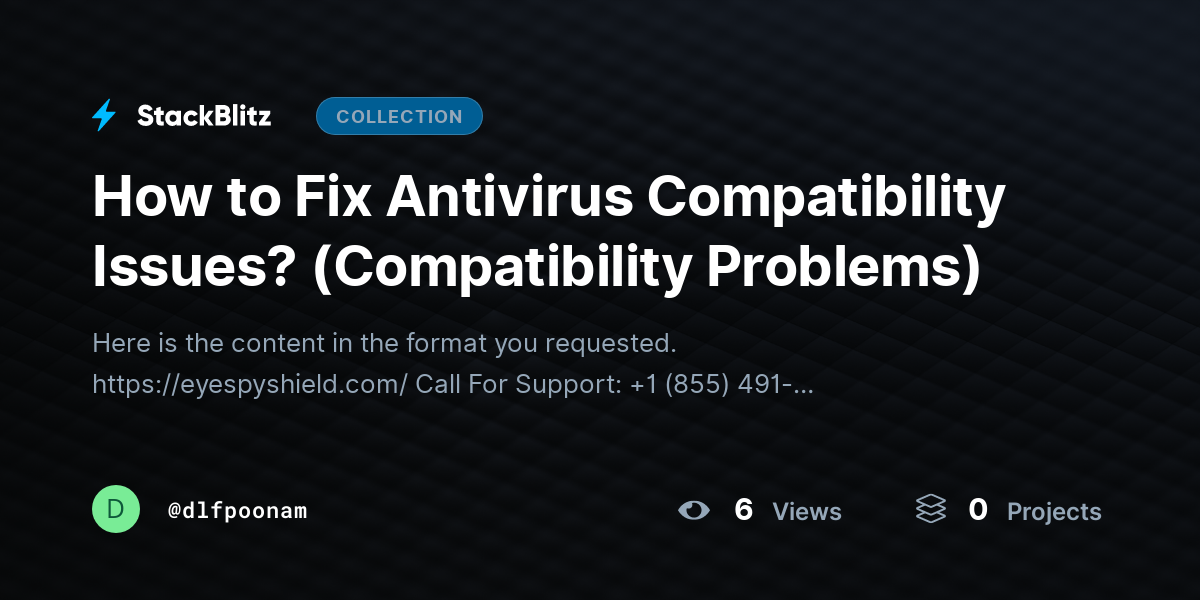 How to Fix Antivirus Compatibility Issues? (Compatibility Problems) by dlfpoonam