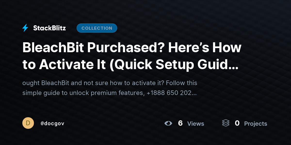 BleachBit Purchased? Here’s How to Activate It (Quick Setup Guide for Beginners) by docgov