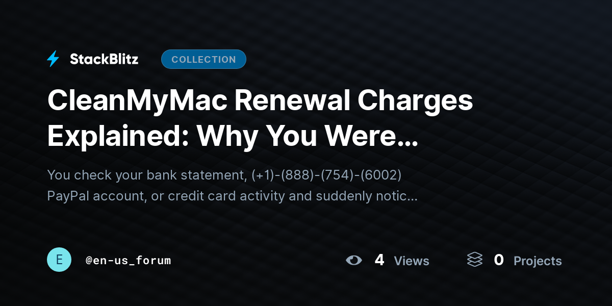 CleanMyMac Renewal Charges Explained: Why You Were Charged, How Renewals Work, and How to Stop Fut@~ by en-us_forum