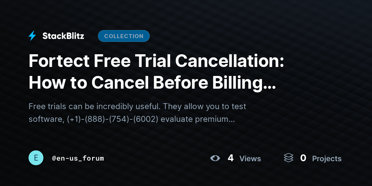 Fortect Free Trial Cancellation: How to Cancel Before Billing Starts and Avoid Unexpected Subscrip@~ by en-us_forum