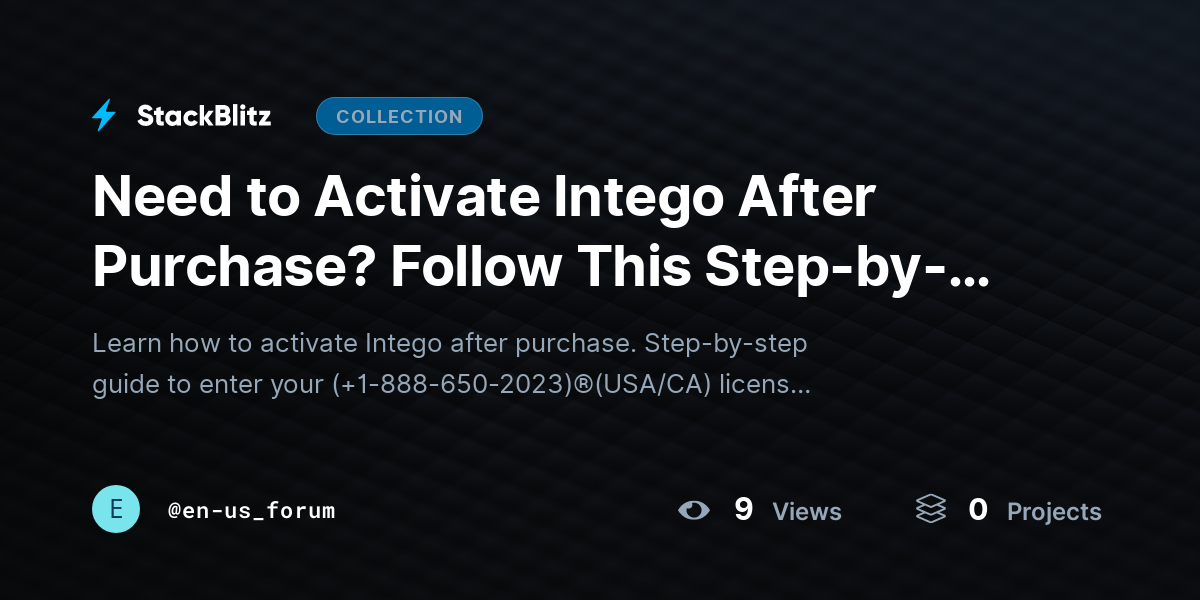 Need to Activate Intego After Purchase? Follow This Step-by-Step Activation Guide by en-us_forum