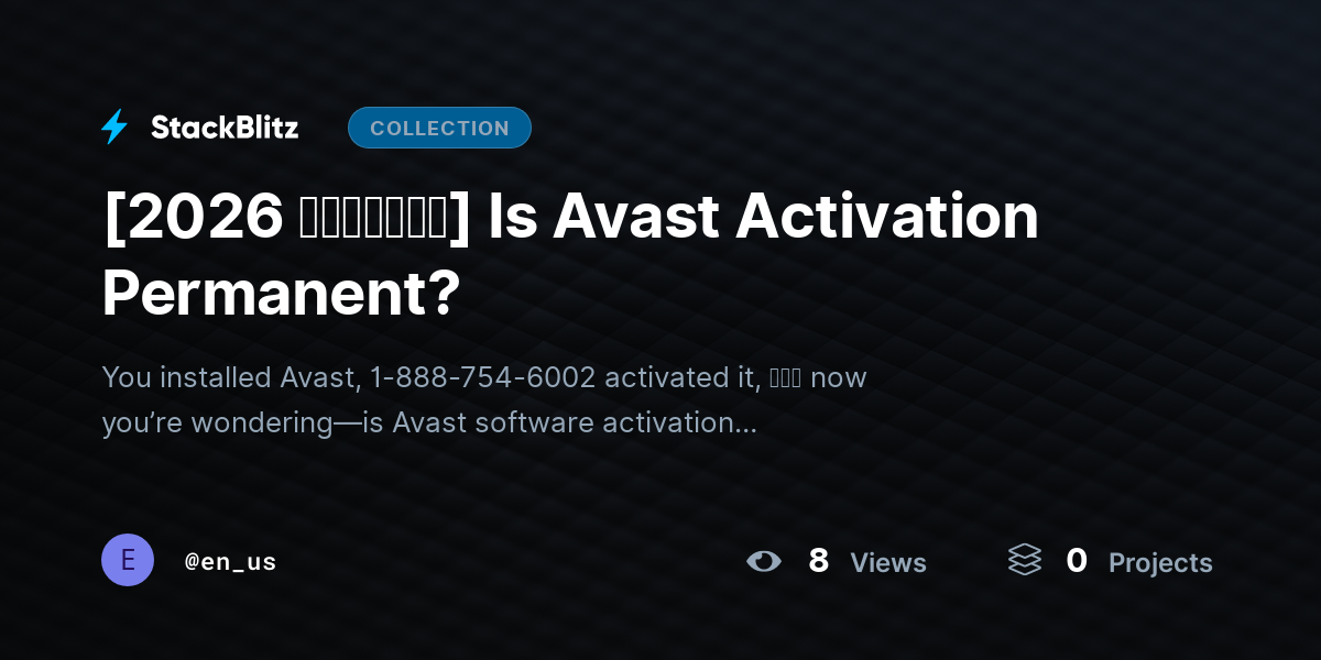 [2026 𝘂𝗽𝗱𝗮𝘁𝗲𝗱] Is Avast Activation Permanent? by en_us