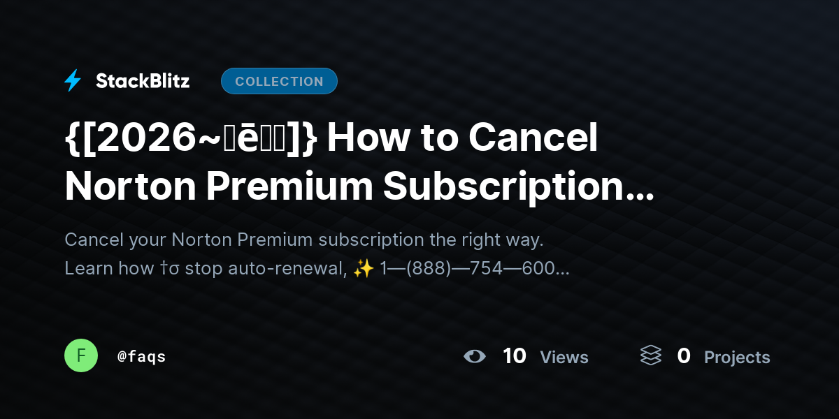{[2026~𝐡ē𝐥𝐩]} How to Cancel Norton Premium Subscription Without Confusion (Step-by-Step Guide) by faqs