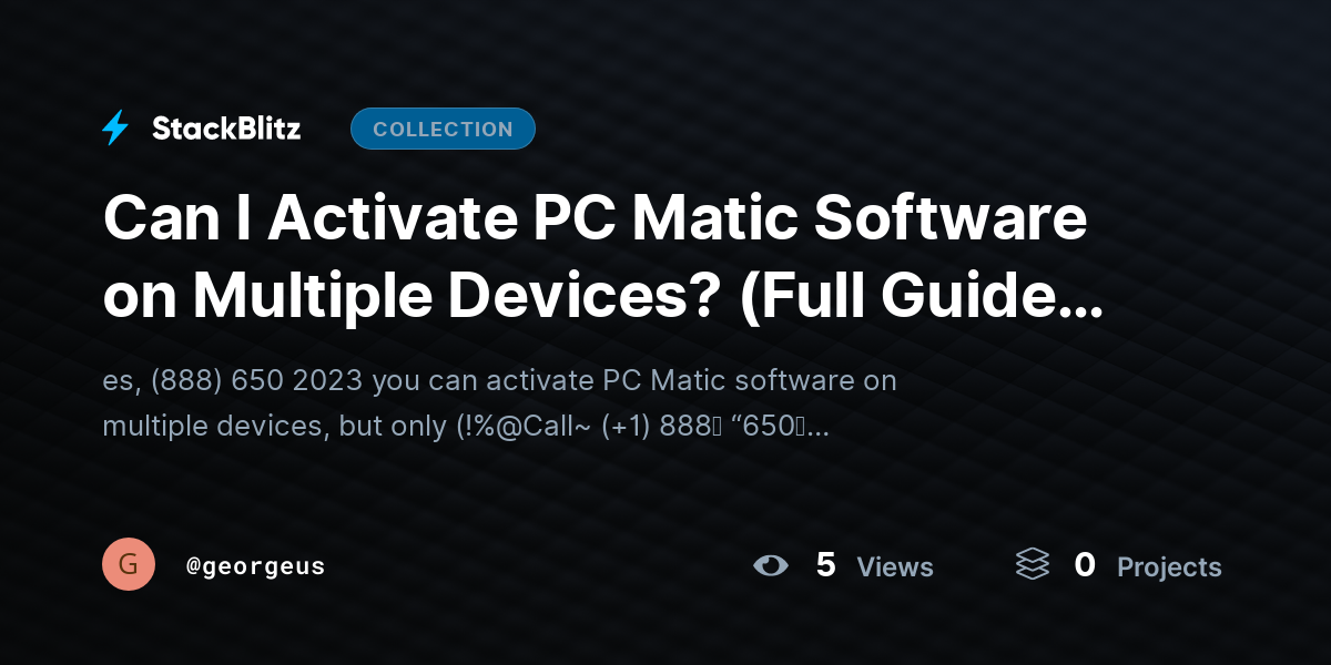 Can I Activate PC Matic Software on Multiple Devices? (Full Guide 2026) by georgeus