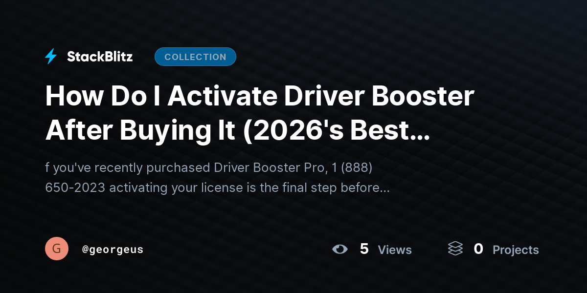How Do I Activate Driver Booster After Buying It (2026's Best Method) by georgeus