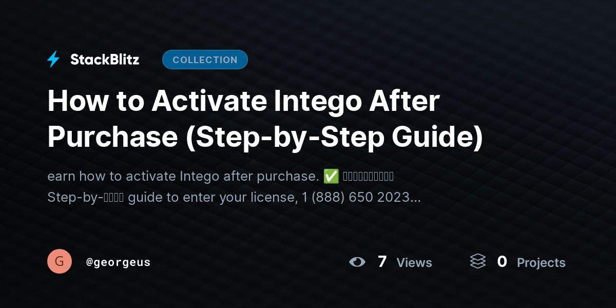 How to Activate Intego After Purchase (Step-by-Step Guide) by georgeus
