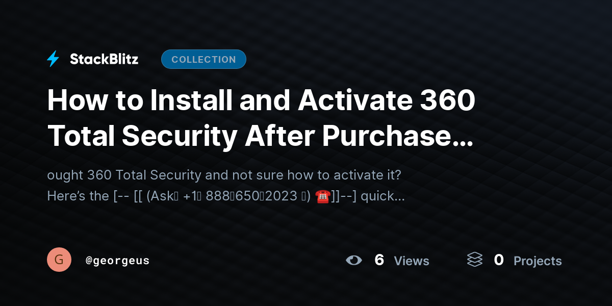 How to Install and Activate 360 Total Security After Purchase (2026 Complete Setup Guide) by georgeus