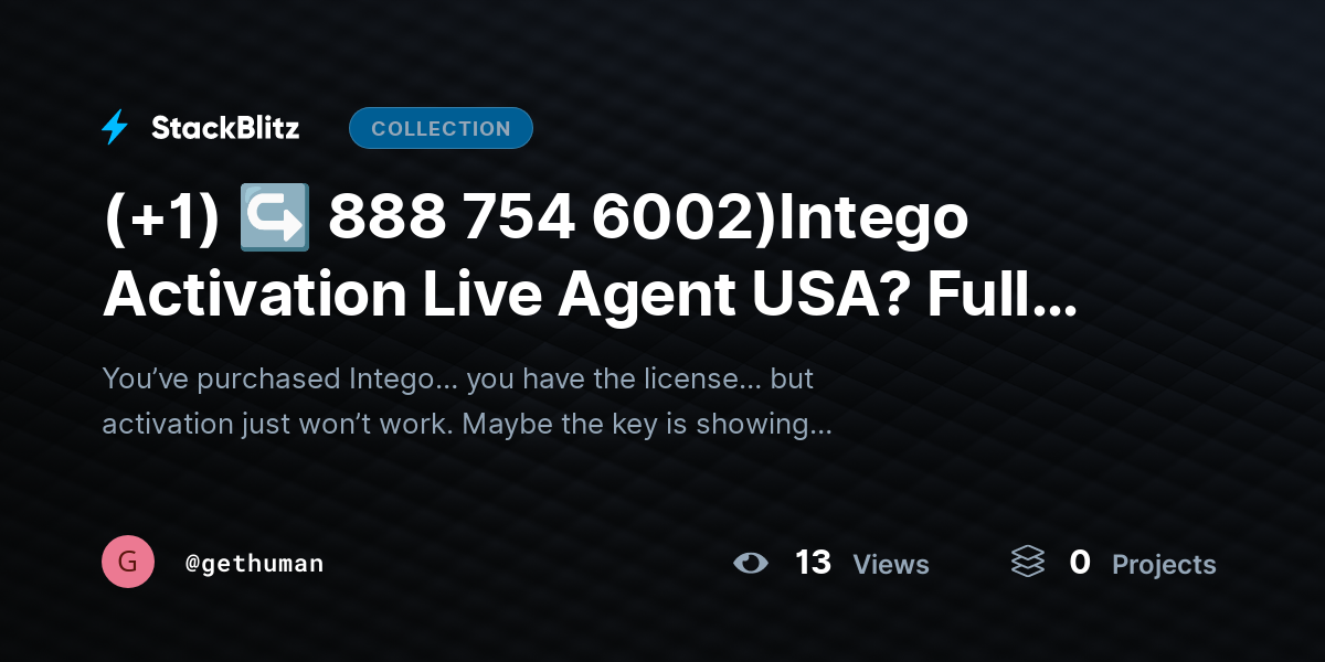 (+1) ↪ 888 754 6002)Intego Activation Live Agent USA? Full Support Guide 2025–2026 by gethuman