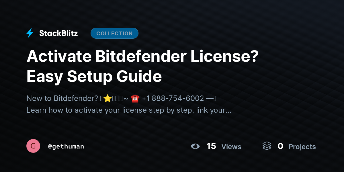 Activate Bitdefender License? Easy Setup Guide by gethuman
