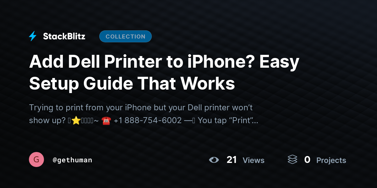 Add Dell Printer to iPhone? Easy Setup Guide That Works by gethuman