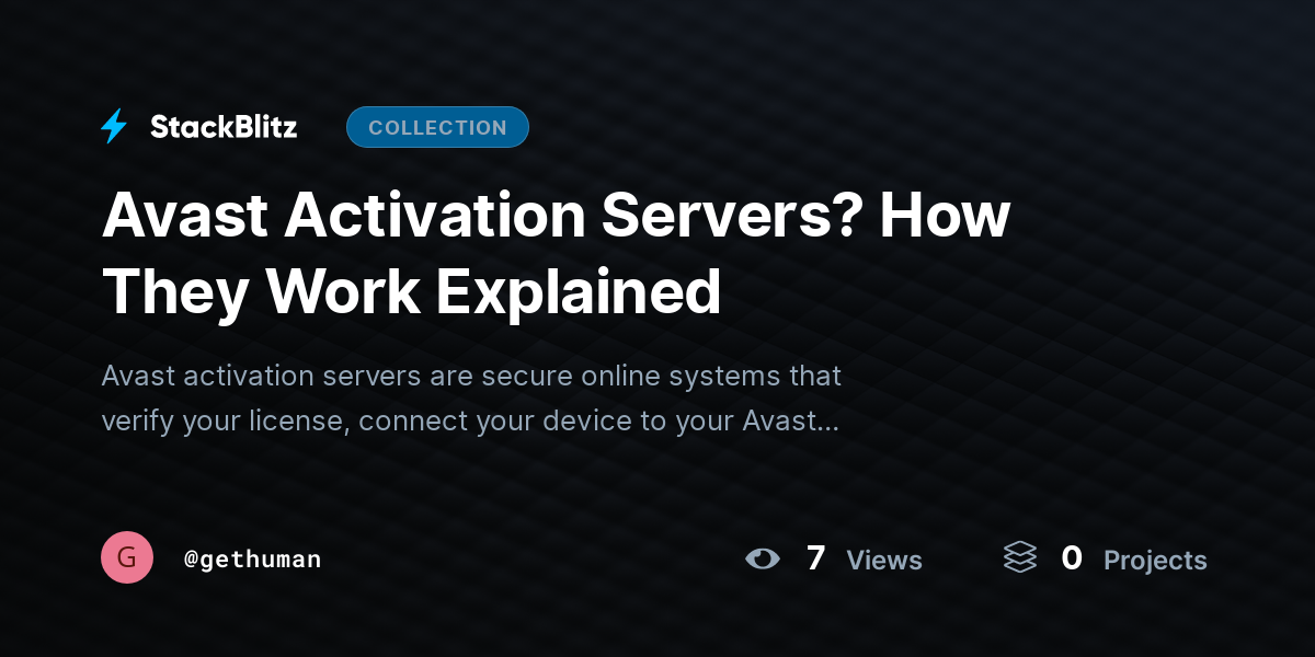 Avast Activation Servers? How They Work Explained by gethuman