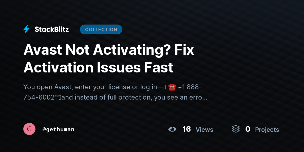 Avast Not Activating? Fix Activation Issues Fast by gethuman