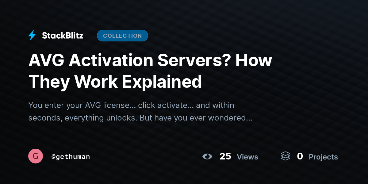 AVG Activation Servers? How They Work Explained by gethuman