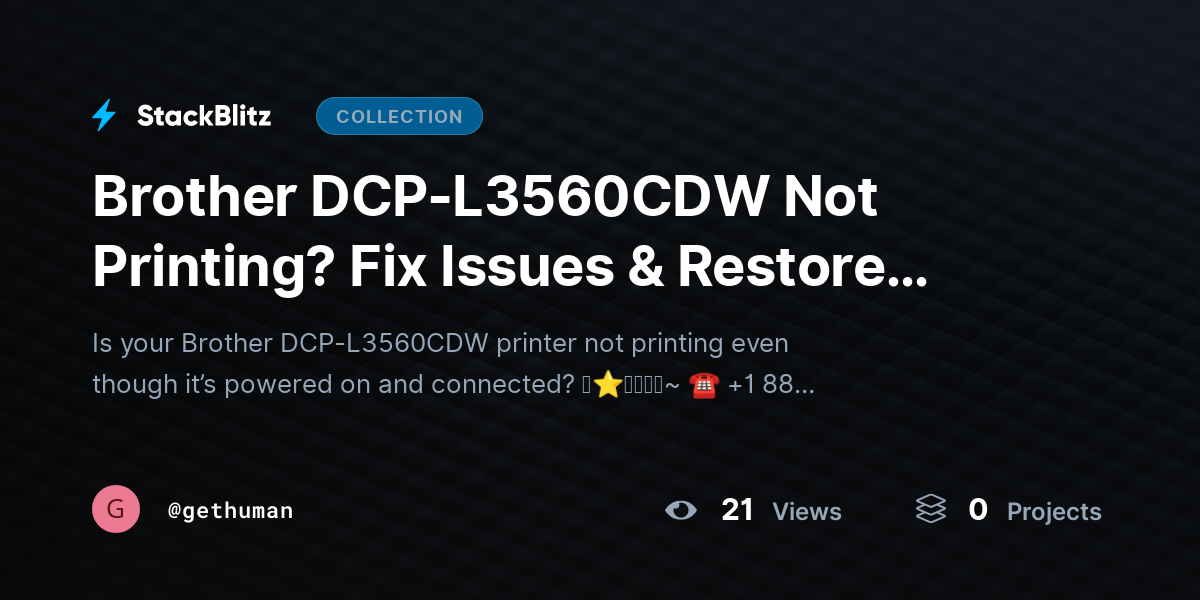 Brother DCP-L3560CDW Not Printing? Fix Issues & Restore Output by gethuman