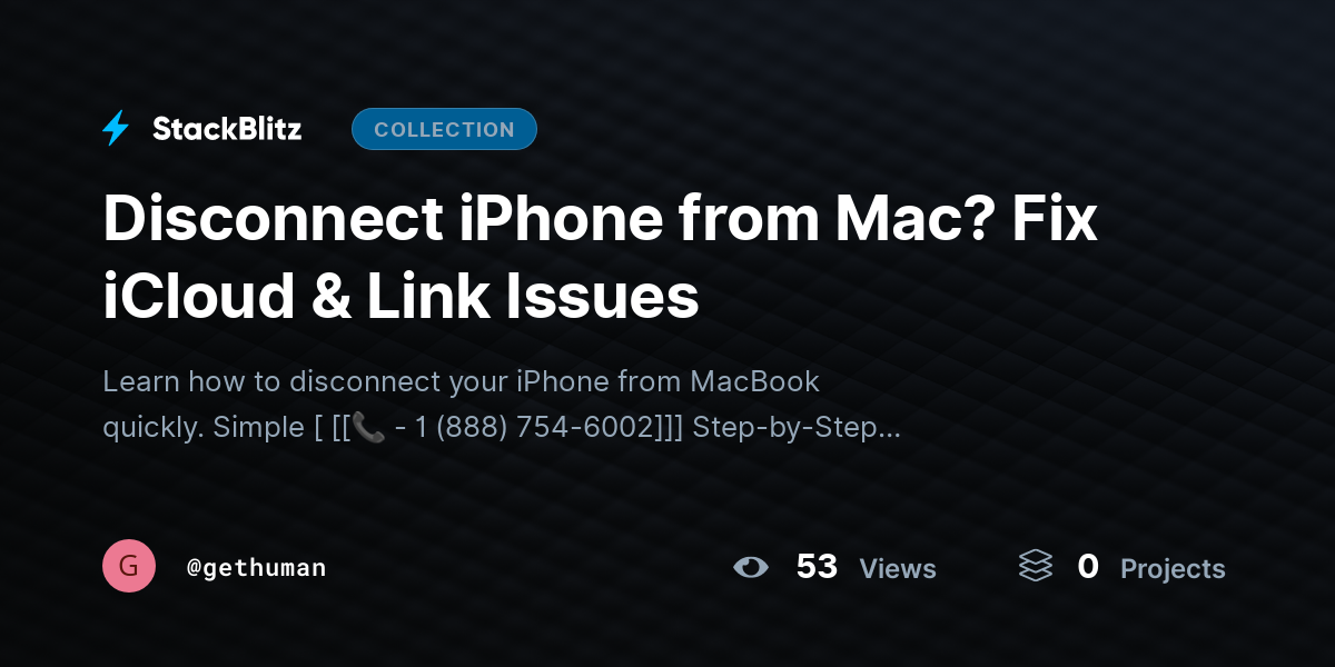 Disconnect iPhone from Mac? Fix iCloud & Link Issues by gethuman