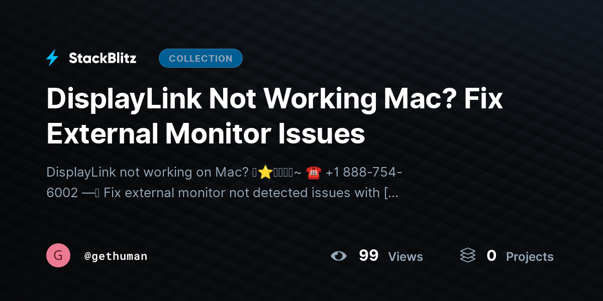 DisplayLink Not Working Mac? Fix External Monitor Issues by gethuman