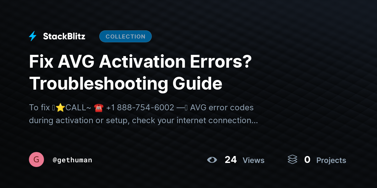 Fix AVG Activation Errors? Troubleshooting Guide by gethuman