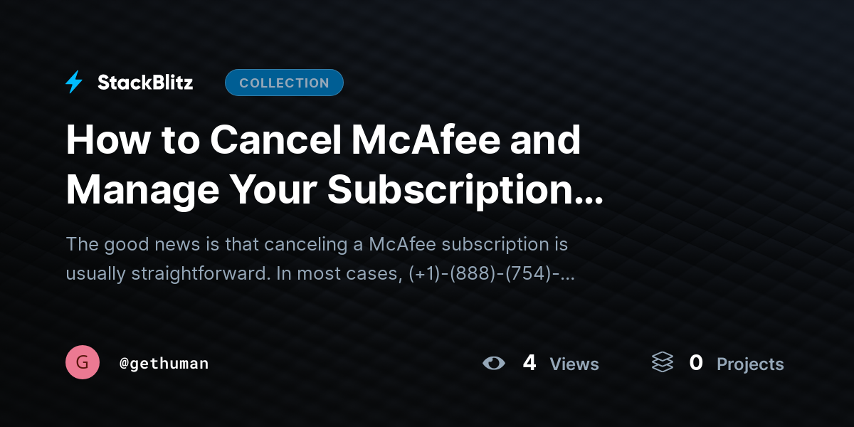 How to Cancel McAfee and Manage Your Subscription Settings (Complete 2026 Guide) by gethuman