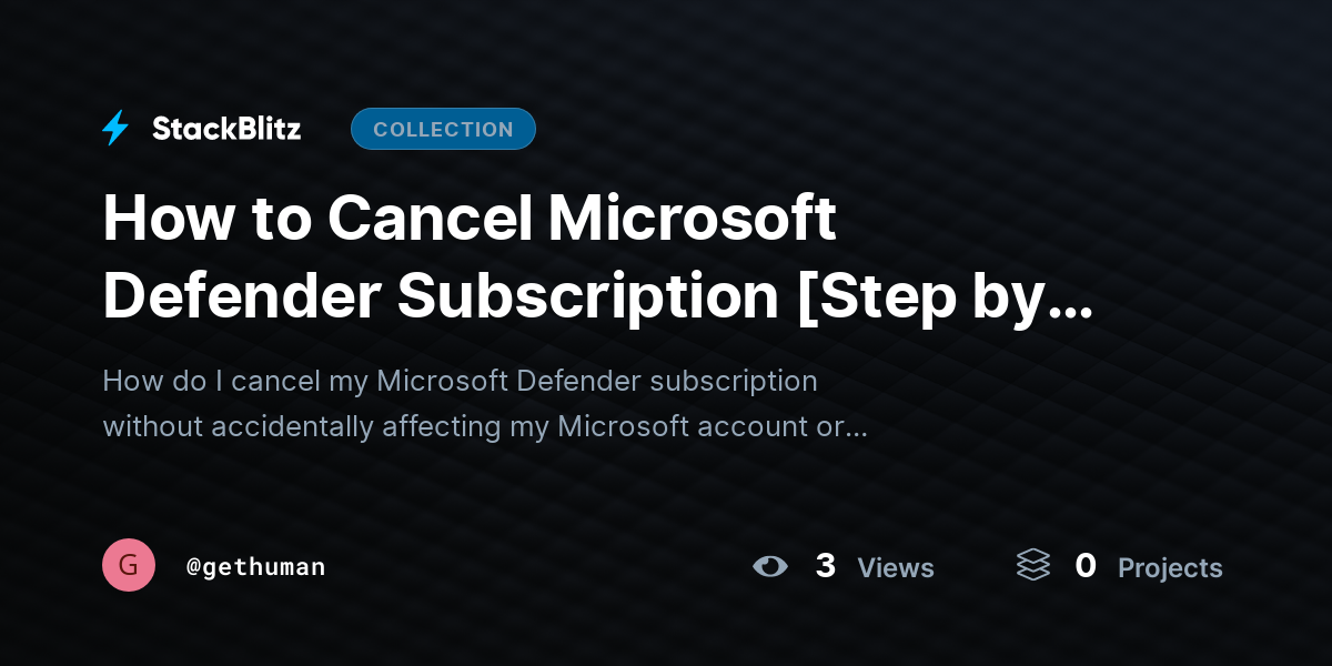 How to Cancel Microsoft Defender Subscription [Step by Step] (Complete 2026 Guide) by gethuman