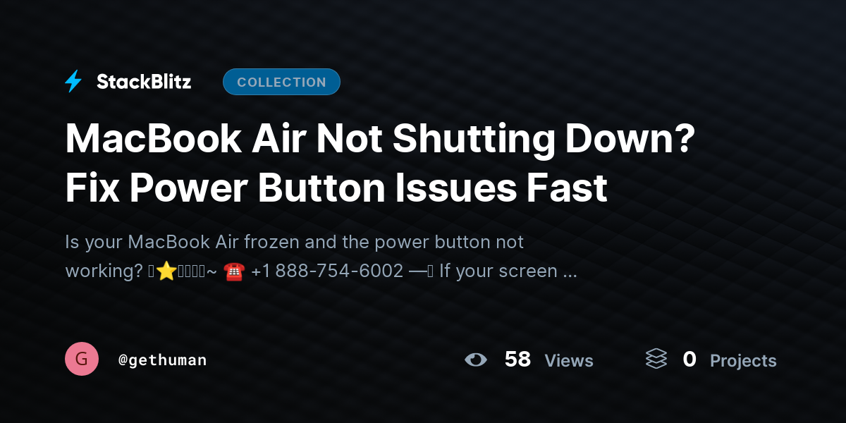MacBook Air Not Shutting Down? Fix Power Button Issues Fast by gethuman