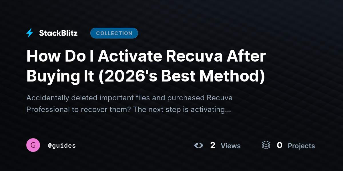How Do I Activate Recuva After Buying It (2026's Best Method) by guides
