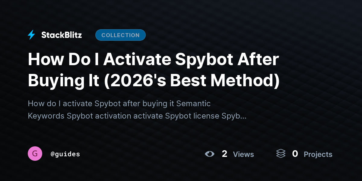 How Do I Activate Spybot After Buying It (2026's Best Method) by guides