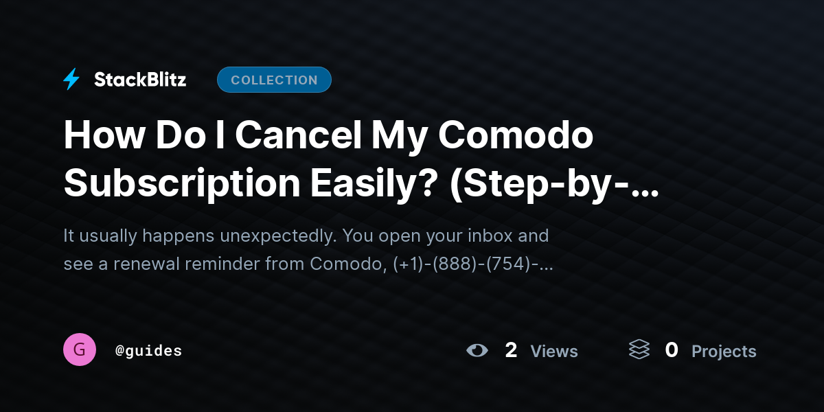 How Do I Cancel My Comodo Subscription Easily? (Step-by-Step) by guides
