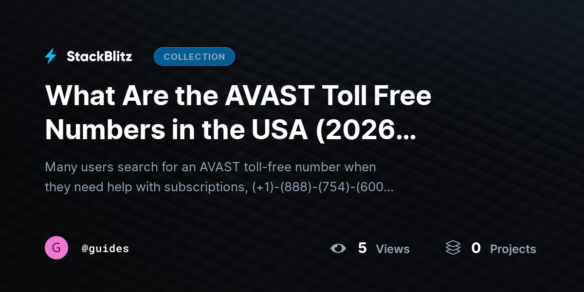 What Are the AVAST Toll Free Numbers in the USA (2026 Guide)? by guides