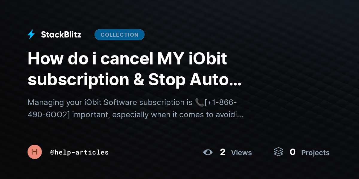 How do i cancel MY iObit subscription & Stop Auto Renewal?{Advanced$Aid} by help-articles