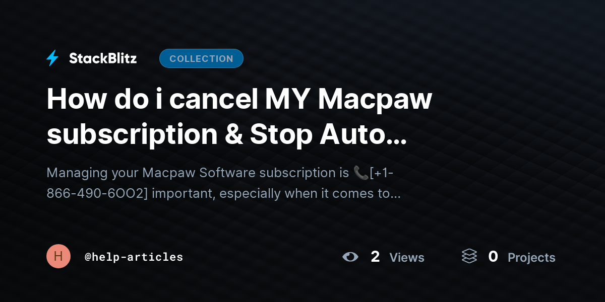 How do i cancel MY Macpaw subscription & Stop Auto Renewal?{Advanced$Aid} by help-articles