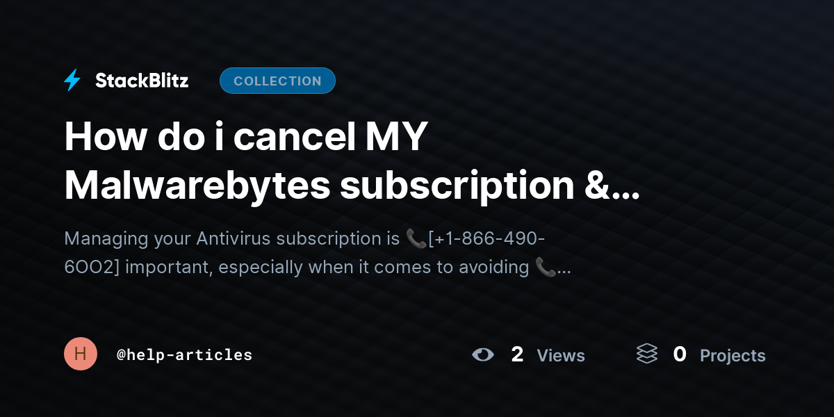 How do i cancel MY Malwarebytes subscription & Stop Auto Renewal?{Advanced$Aid} by help-articles