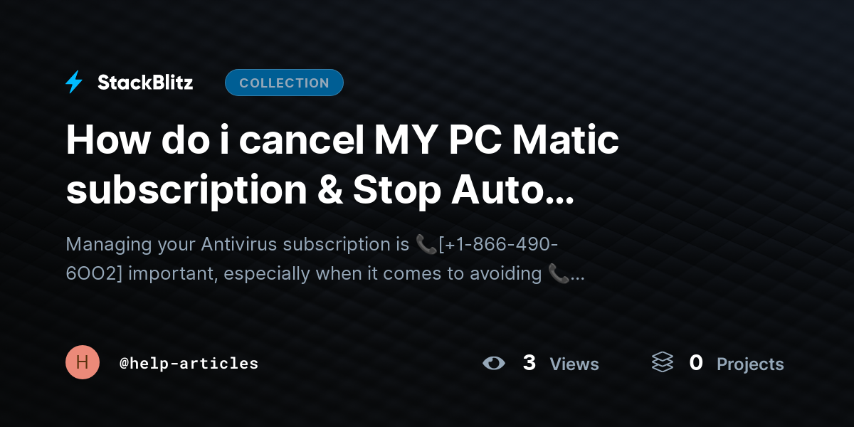 How do i cancel MY PC Matic subscription & Stop Auto Renewal?{Advanced$Aid} by help-articles