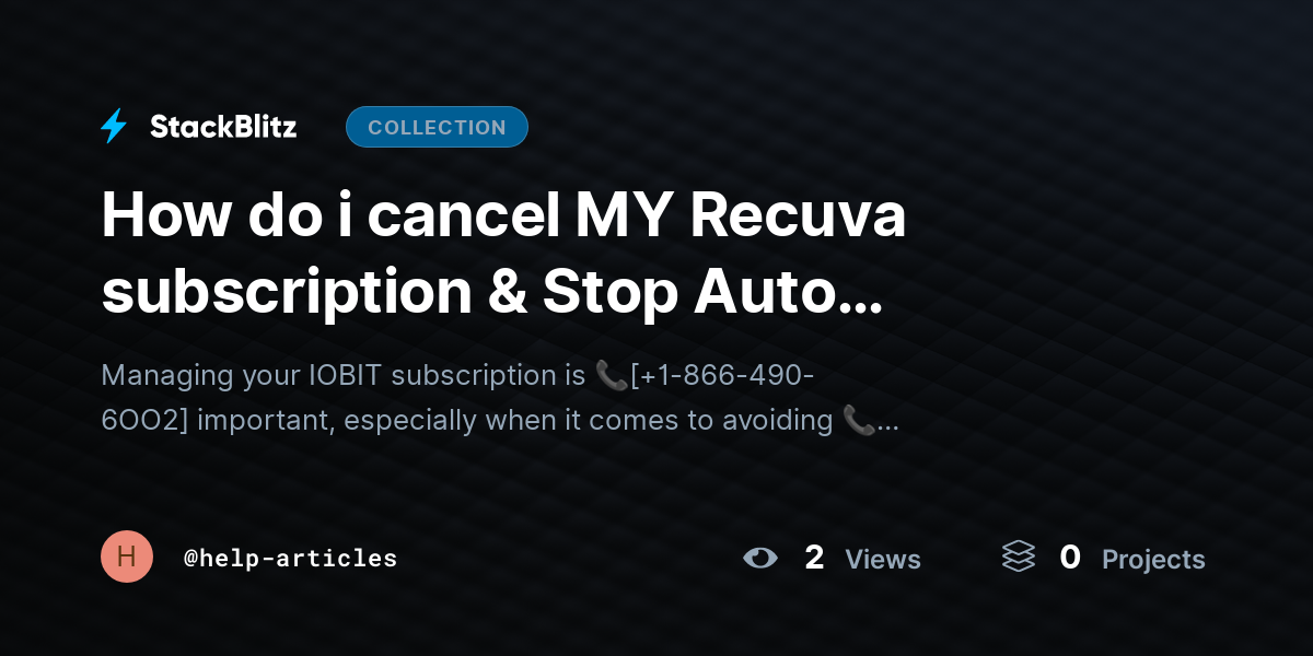 How do i cancel MY Recuva subscription & Stop Auto Renewal?{Advanced$Aid} by help-articles