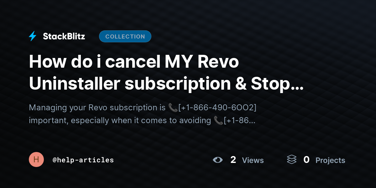 How do i cancel MY Revo Uninstaller subscription & Stop Auto Renewal?{Advanced$Aid} by help-articles