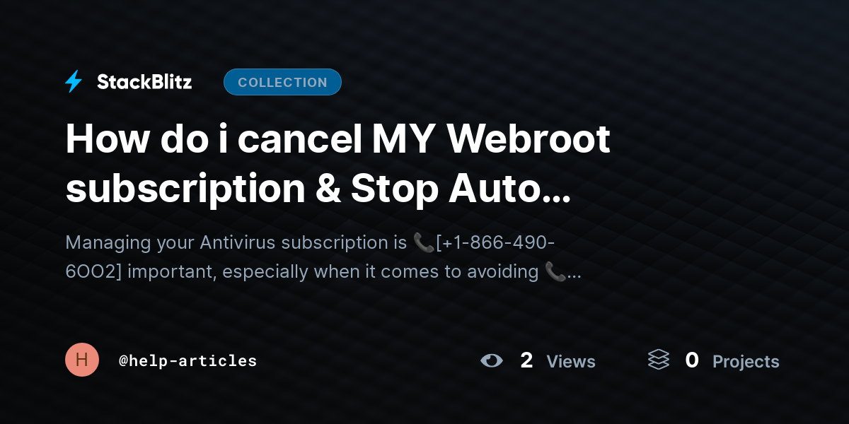 How do i cancel MY Webroot subscription & Stop Auto Renewal?{Advanced$Aid} by help-articles