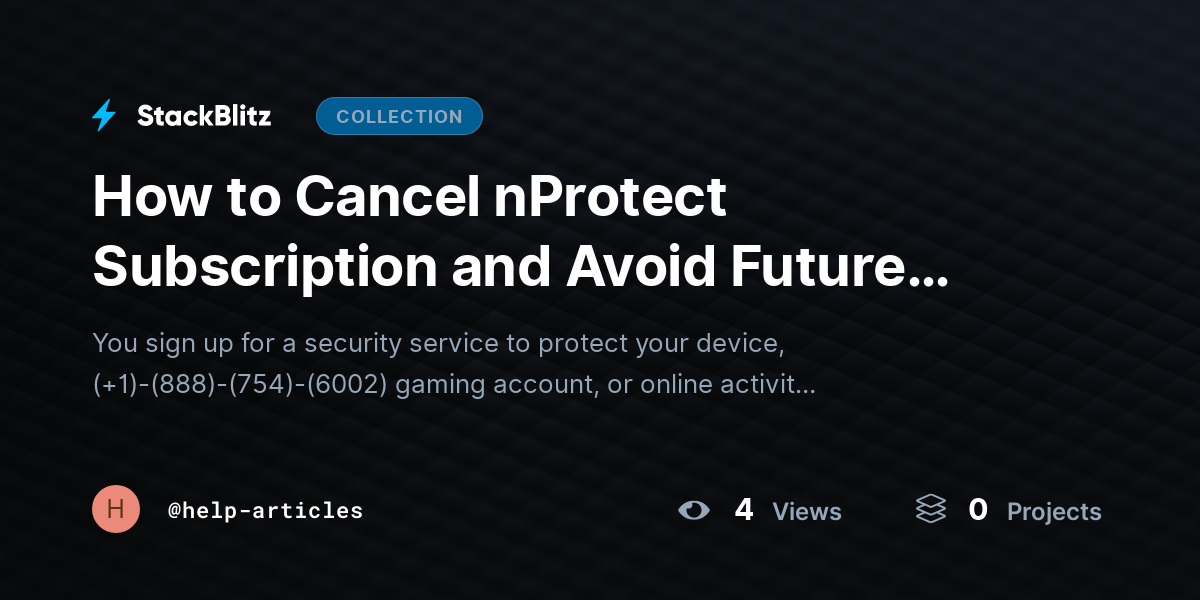 How to Cancel nProtect Subscription and Avoid Future Charges by help-articles