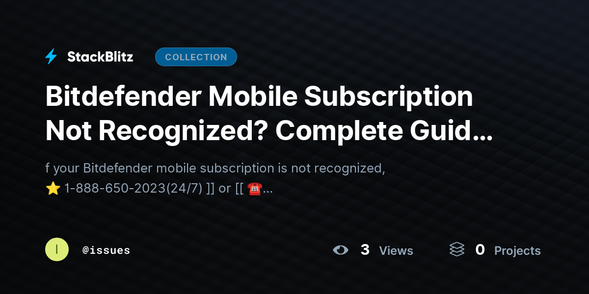 Bitdefender Mobile Subscription Not Recognized? Complete Guide to Restore Your Subscription by issues