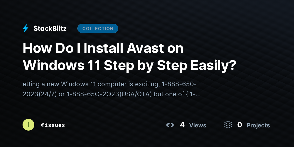 How Do I Install Avast on Windows 11 Step by Step Easily? by issues