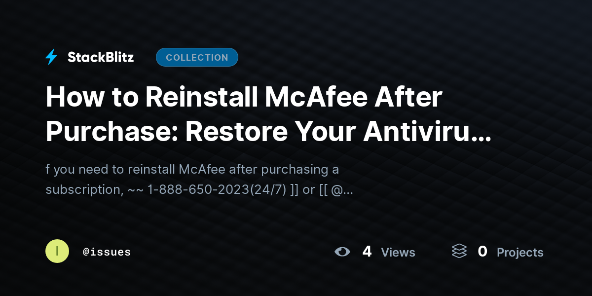 How to Reinstall McAfee After Purchase: Restore Your Antivirus and Subscription Easily by issues