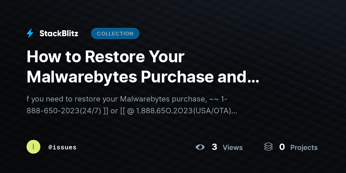 How to Restore Your Malwarebytes Purchase and Reactivate Premium Protection by issues