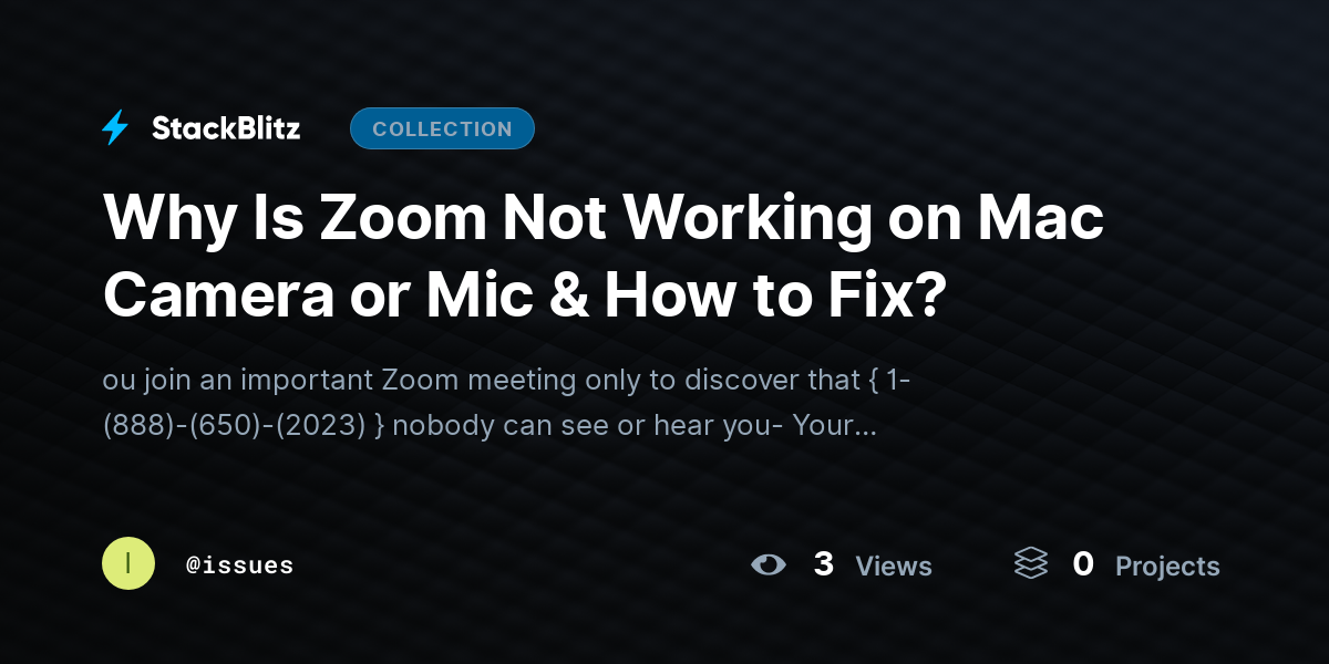 Why Is Zoom Not Working on Mac Camera or Mic & How to Fix? by issues